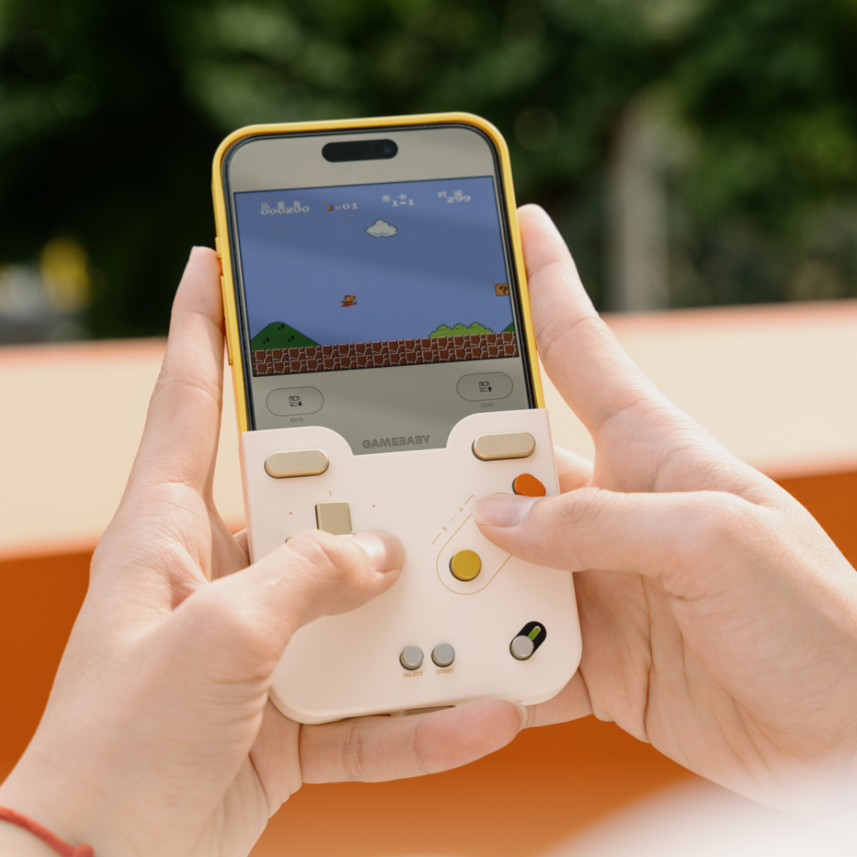 GAMEBABY™ — Retro Gaming iPhone Case with Real Physical Controls