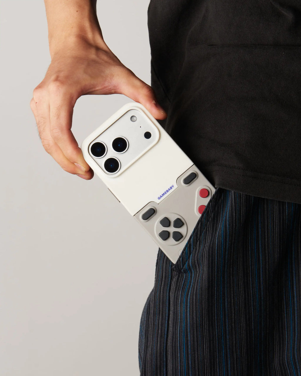 GAMEBABY™ — Retro Gaming iPhone Case with Real Physical Controls