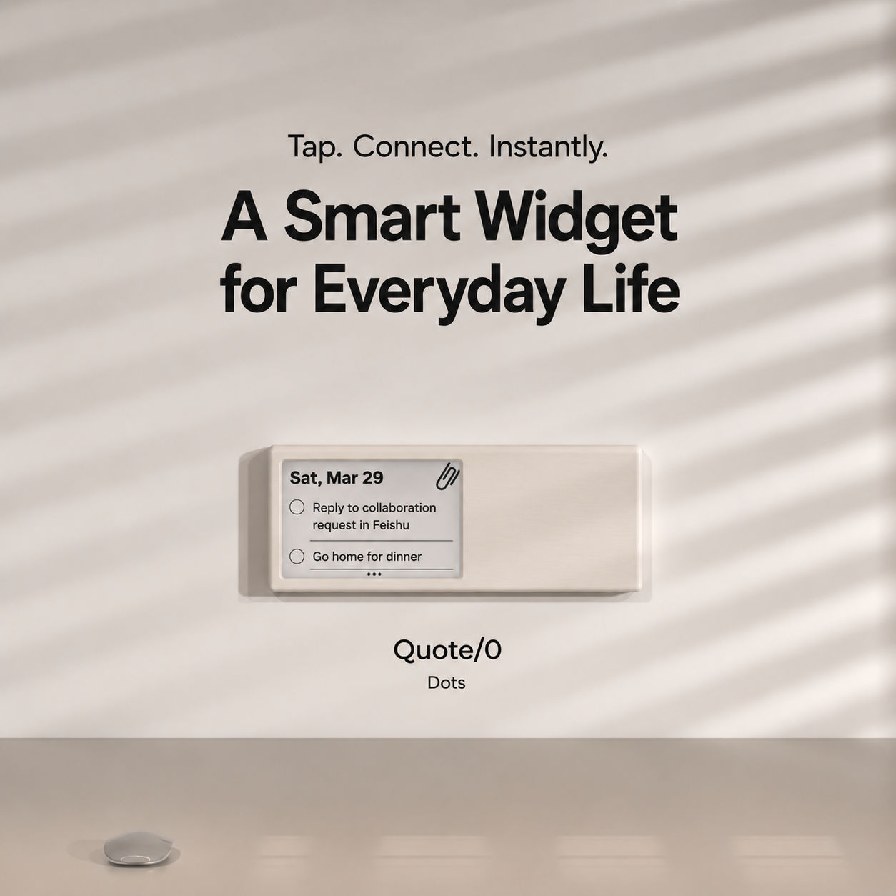 Quote/0 | Minimalist E-Ink Desk Companion & Daily Inspiration Screen