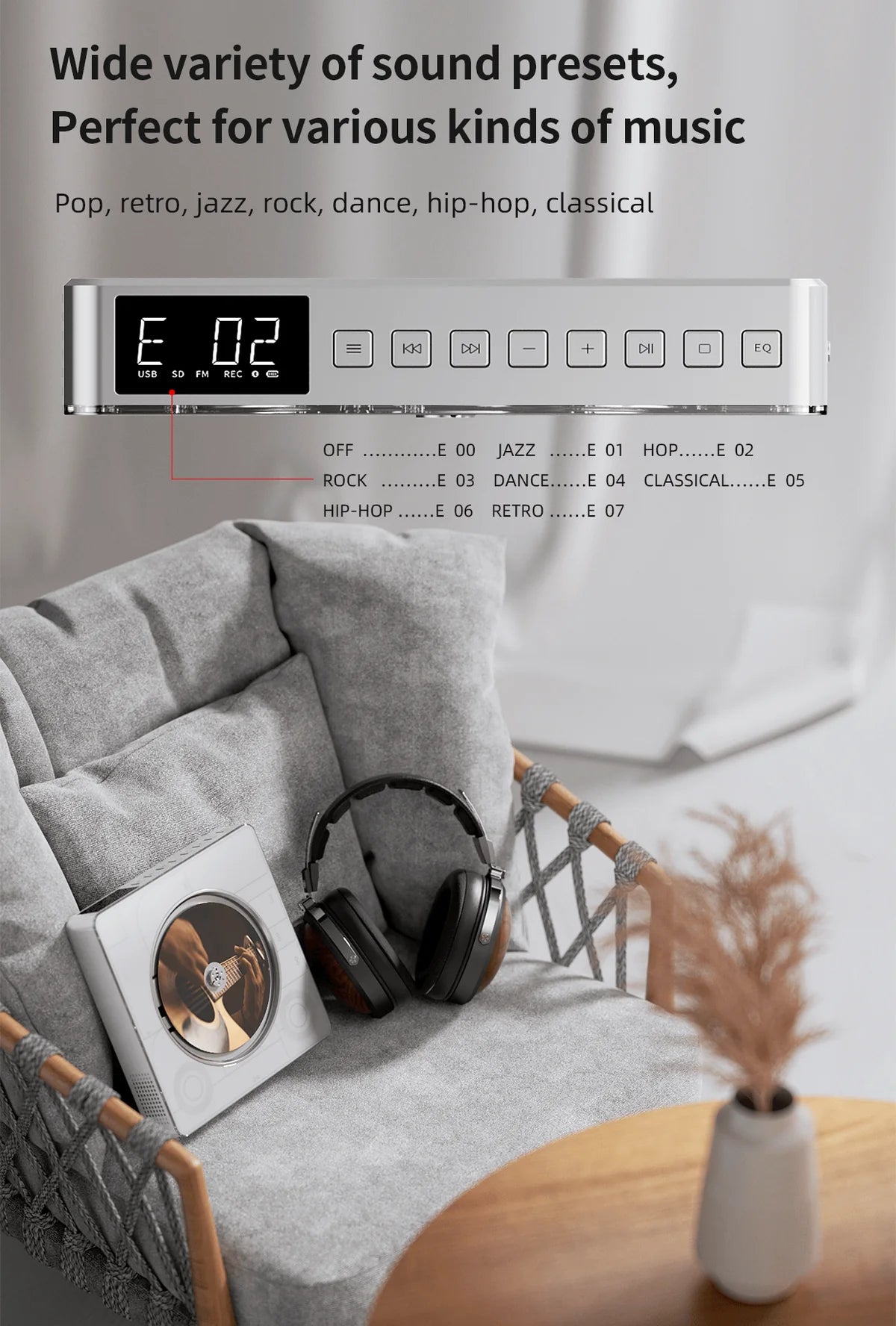 BEATBOX Portable All-In-One CD Player & Bluetooth Speaker