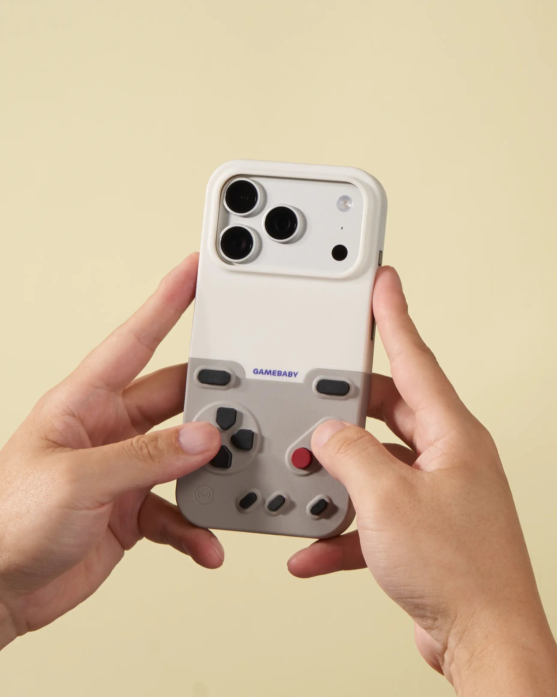 GAMEBABY™ — Retro Gaming iPhone Case with Real Physical Controls