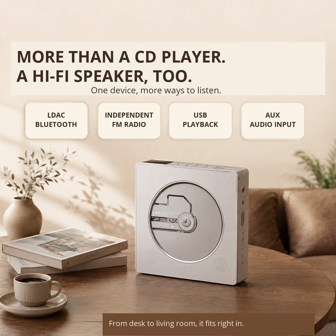 BEATBOX Portable All-In-One CD Player & Bluetooth Speaker