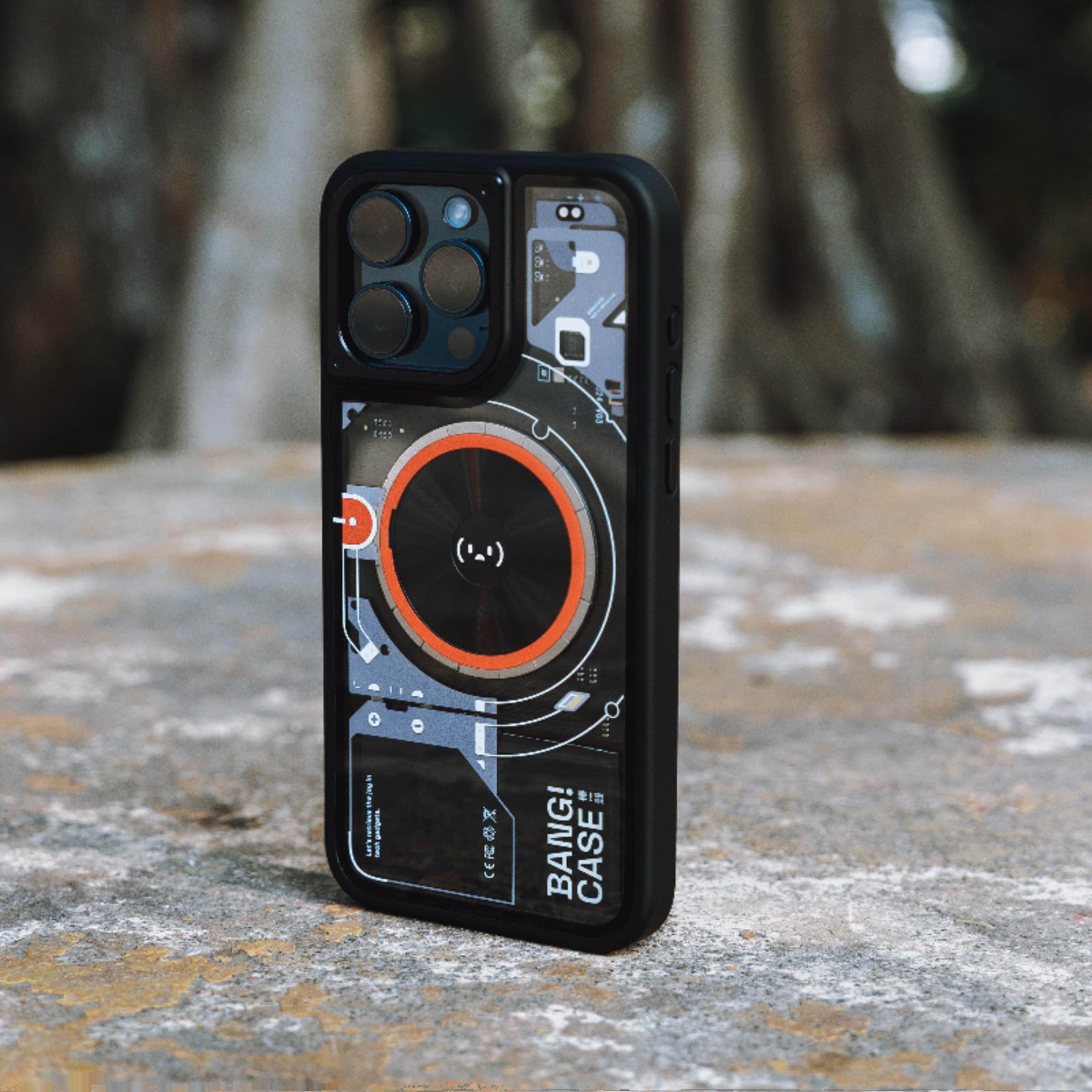 BANG!CASE™ — Transparent MagSafe iPhone Case with Programmable Action Button
